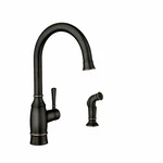 Moen Noell 87506BRB Single-handle Standard Kitchen Faucet With Side Sprayer. Fixed Price $86.99.