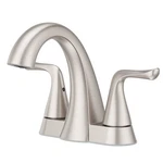 Bathroom Sink Faucet Inch Centerset 2 Handle Brushed Nickel Pfister LF048MALGS. Fixed Price $129.99.