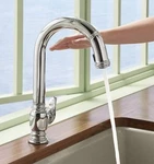 Kohler Beckon K-99332-CP Polished Chrome Electronic Pull Down Kitchen Faucet. Fixed Price $689.95.