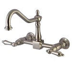 Kingston Brass KS124.AL Heritage 1.8 Gpm Wall Mounted Widespread - Nickel. Fixed Price $259.97.