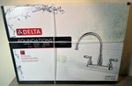 Delta Foundation 564-898 / 21987LF Two Handle Kitchen Faucet Chrome Brand New. Fixed Price $75.00.