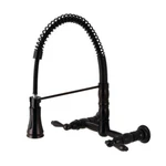 Gourmetier GS1245AL Two-handle Wall-mount Pull-down Sprayer Kitchen Faucet. Fixed Price $445.18.