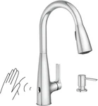 Moen 87627EWC Touchless Single-handle Pull-down Sprayer Kitchen Faucet Chrome. Fixed Price $180.00.