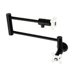 Kingston Brass KS410.PX Metropolitan 3.8 Gpm Hole Wall Mounted - Black. Fixed Price $487.47.