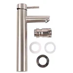 One Handle Single Hole Tall Vessel Stainless Steel Sink Bathroom Faucet. Fixed Price $44.98.