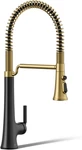Kohler 23765-BMB Tone Semi Professional Kitchen Faucet, Matte Black Moderne Bras. Fixed Price $1267.99.