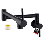 Kes Pot Filler Folding Kitchen Faucet Brass Double Joint Swing Arm Sink Fauce.... Fixed Price $98.53.