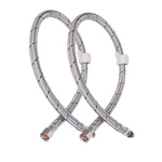Juwo 24 Faucet Supply Line, Braided 3/8" Female Inch, Silver. Fixed Price $14.76.