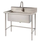 Trinity 32" X 16" Stainless Steel Utility Sink With Pull-out Faucet. Fixed Price $718.19.