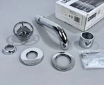 Delta T3558LF-WL Trinsic Wall Mounted Bathroom Faucet W/ Wheel Handle Chrome. Fixed Price $159.12.