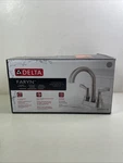 Delta Faryn Brushed Nickel Bathroom Faucet 25822LF-SS W/pop-up Drain Open Box. Fixed Price $69.99.