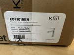 Kibi KBF1001 Solid Brass Single Handle Basin Faucet, Brushed Nickel Open Box. Fixed Price $45.00.