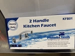 Peerless Chrome 2-HANDLE Kitchen Sink Faucet P299568LF KFB01. Fixed Price $89.99.