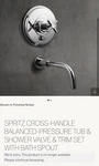 Rh Restoration Hardware Spritz Balanced Pressure Shower/tub Cross Handle Sss. Fixed Price $499.00.