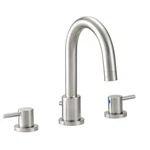 Eastport 8 In. Widespread 2-HANDLE Bathroom Faucet,satin Nickel By Design House. Fixed Price $87.99.