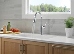 Delta 9184-DST Renaldi 1.8 Gpm Hole Pull Down Kitchen Faucet Lumicoat Arctic. Fixed Price $222.00.