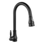 Forious Kitchen Faucet Pull Out Sprayer Mixer Tap - Black. Fixed Price $300.00.