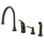 Kingston Brass KB82.K Chatham 1.8 Gpm Widespread Kitchen Faucet - Bronze. Fixed Price $220.97.