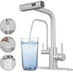 Joom Kitchen Faucet Pull Down Sprayer 2 Handle Drinking Water Filter Tap Brushed. Fixed Price $56.69.