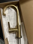 Kingston Brass Continental Collection Single Handle Faucet Brushed Finish (new). Fixed Price $150.00.