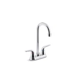 Kohler Kitchen Sink Faucet 2-HANDLE Bar Polished Chrome Sleek Durable Design. Fixed Price $116.44.