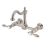 Kingston Brass KS126.TAL Tudor 1.8 Gpm Wall Mounted Widespread - Nickel. Fixed Price $383.47.