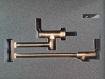 Perrin & Rowe U.4599HT-SEG-2 Armstrong Wall Mounted Double Handle Pot Faucet Gol. Fixed Price $1799.00.