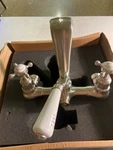 Perrin & Rowe U.3531X-STN Edwardian Clawfoot Tub Filler, Satin Nickel. Fixed Price $1907.99.