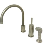 Kingston Brass KS8008DLSP Concord Kitchen Faucet W/ Sprayer Satin Nickel. Fixed Price $99.99.