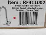 Runfine Single-handle Pull-down Sprayer With Hands-free Kitchen Faucet Chrome. Fixed Price $119.00.