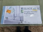 New Glacier Bay Single Handle Pull Down Kitchen Faucet, Chrome, 1008 088 894. Fixed Price $35.00.