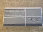 Home Depot 2-HANDLE Kitchen Faucet HS81894E0CP New In Box. Fixed Price $24.87.