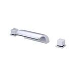 Roman Waterfall Filler Chrome Deck Mount Bathtub Faucets Brass.... Fixed Price $181.25.