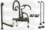 Kingston CCK9T5 Oilrubbedbronze Clawfoot Faucet Kit With Drain-supplies- Stops. Fixed Price $1048.31.