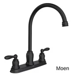 Moen Caldwell 87976BL High Arc Kitchen Faucet Matte Black Duralock Quick-connect. Fixed Price $99.99.