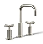 Kohler K-14406-3-SN Purist Bathroom Sink Faucet Polished Nickel New!. Fixed Price $615.09.