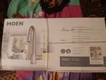 Moen Adler 87233 Pull-out Kitchen Faucet High Arc Powerclean Reflex Silver. Fixed Price $145.97.