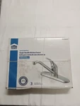 Project Source Wakebridge Chrome Single Handle Low-arc Kitchen Faucet -new-. Fixed Price $25.00.
