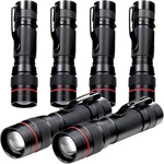 6 Pack Small Mini Led Flashlight, Single Mode Zoomable Flashlights Aa Battery Po. Fixed Price $26.98.