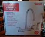 Project Source Kitchen Faucet Stainless Steel Finish #0865917 Free Shipping!. Fixed Price $49.99.