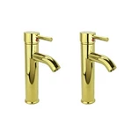 2 Bathroom Faucet Gold Pvd Brass Round Single Hole 1 Handle Renovators Supply. Fixed Price $215.99.