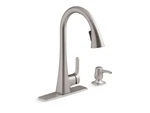 Kohler Maxton Touchless Pull-down Kitchen Faucet Silver Open Box 1 Hole. Fixed Price $333.95.