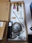 Rozin Antique Brass Shower System With Handheld X001G5XTRP. Fixed Price $127.50.