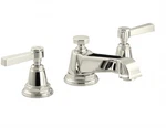 Kohler Pinstripe Pure K-13132-4A-SN Widespread Bathroom Sink Faucet Nickel New. Fixed Price $900.60.