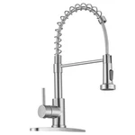 Wewe Kitchen Faucets, Brushed Nickel With Pull Down Sprayer,. Fixed Price $87.01.