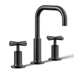 Kohler K-14406-3-BL Purist 1.2 Gpm Widespread Bathroom Faucet With Drain, Matte. Fixed Price $540.00.