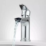 Signature Hardware Pagosa Waterfall Faucet, Chrome. Fixed Price $179.95.