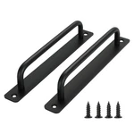4 Pack 7-1/2 Inch Black Barn Door Handles Modern Aluminium Sliding Pull. Fixed Price $28.27.