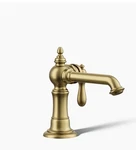 Kohler Artifacts Watersense Vibrant Brushed Moderne Brass Single Control Faucet. Fixed Price $400.00.