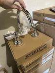 Kohler Sterling T29364-4-CP Ludington Bath Tub Faucet Set Chrome-with 1/2 Valve. Fixed Price $220.00.